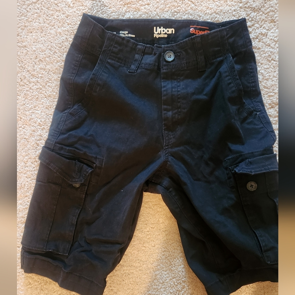 Black Cargo Shorts